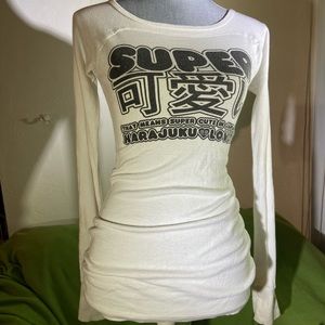 Japanese cute long sleeve tee Harajuku lovers